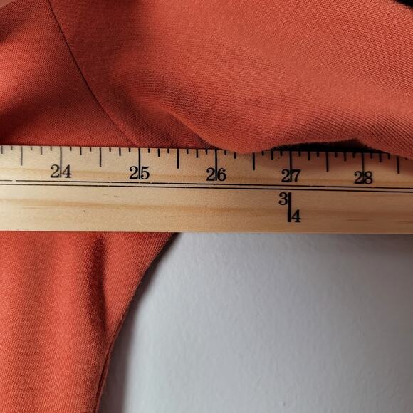 Orvis Pullover Sweatshirt XL Super Soft Rust Modal Blend Long Sleeve Autumm Fall - Picture 7 of 9